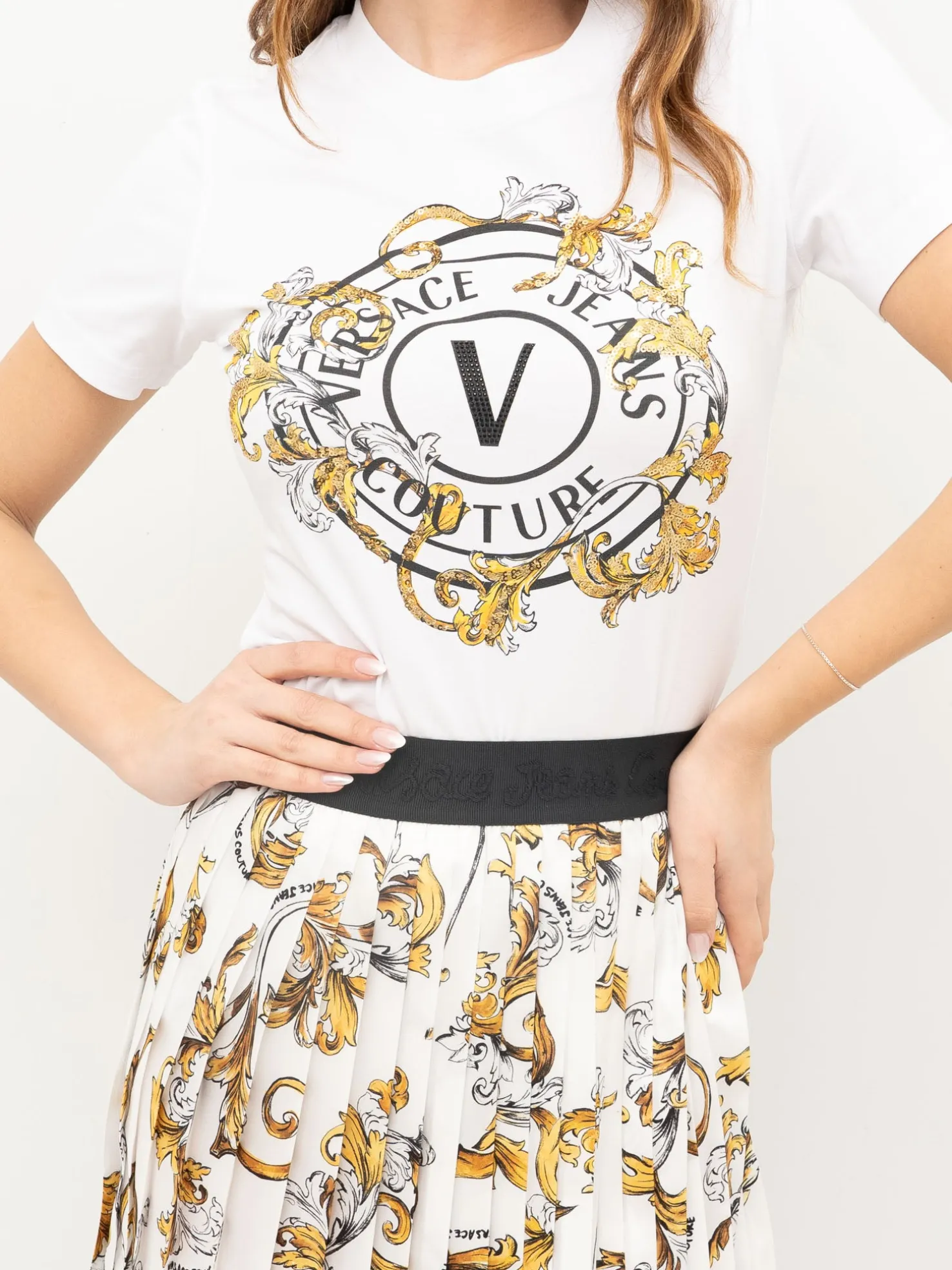 T-SHIRT VERSACE JEANS COUTURE 78HAHC01 CJ02C